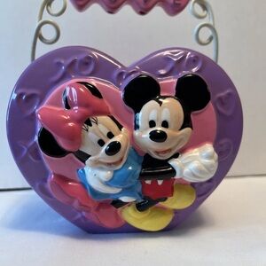 Disney Mickey & Minnie LOVE Planter The Perfect Pair Heart Shape XOXO